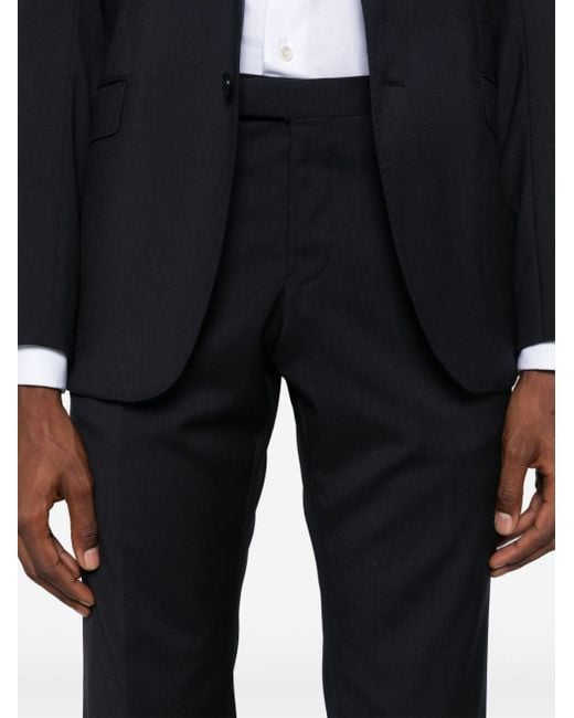 Emporio Armani Black Virgin-Wool Suit for men
