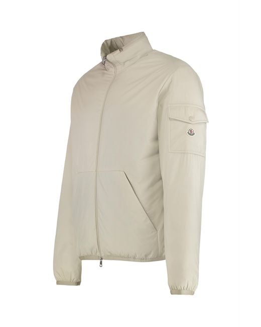 Moncler Natural Short Padded Jacket Breezes Polyamide Raincoats for men