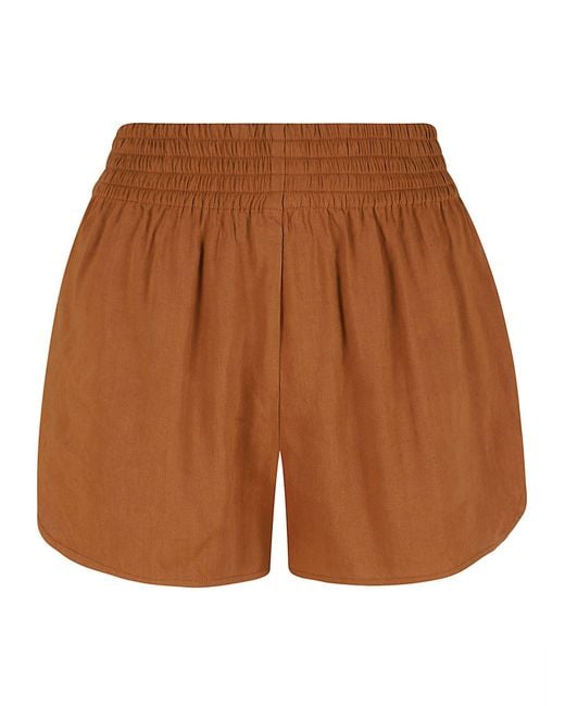 Ermanno Scervino Brown Mini Shorts Li Vi Ea Pantaloni
