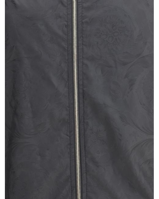 Versace Gray Waterproof Jacket for men