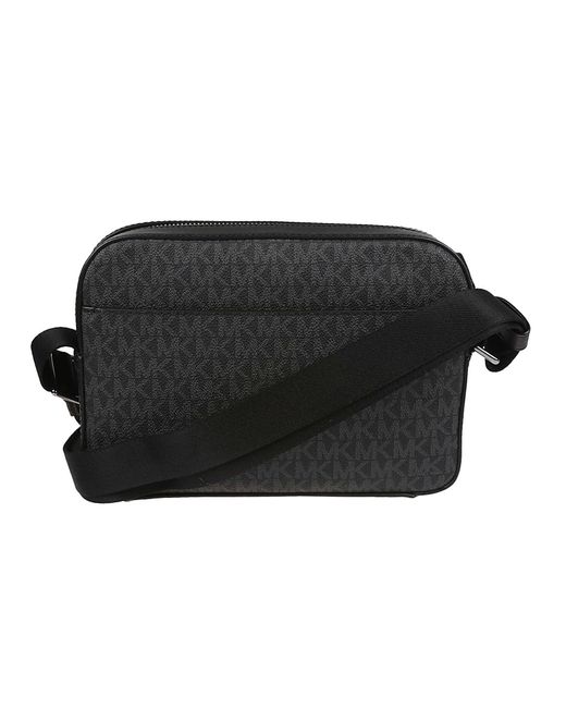 Michael Kors Black Hudson Logo Utility Crossbody Bag for men