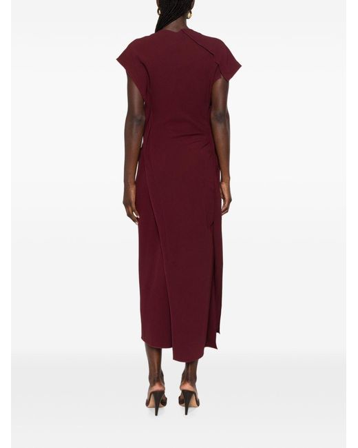 Victoria Beckham Purple Dress Victoria Viscose