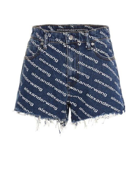 Alexander Wang Blue Cotton Shorts