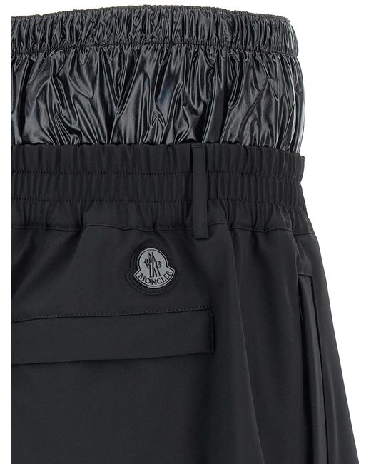 Moncler Genius Blue Polyamide Bermuda Shorts for men
