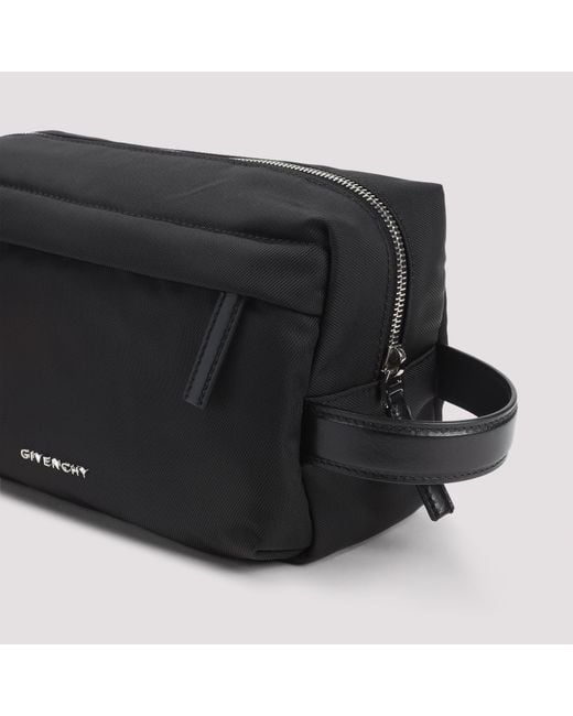 Givenchy Black Polyamide Wash Bag for men