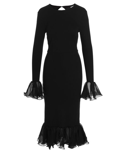 ROTATE BIRGER CHRISTENSEN Synthetic Irena Dress in Black | Lyst