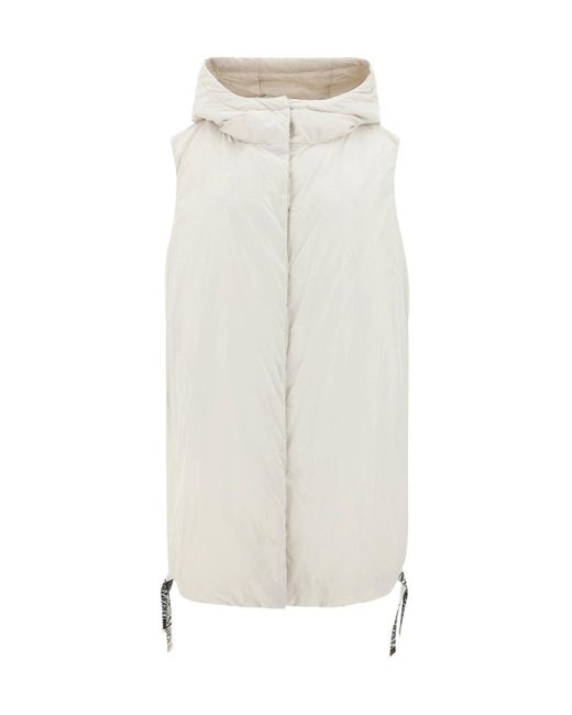 Max Mara The Cube Natural Quilted Down Vest