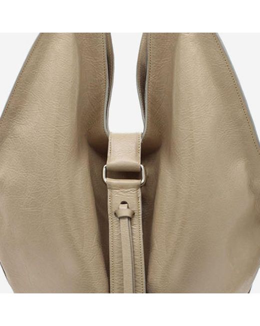 RADICA STUDIO Natural Shoulder Bag Sunset Embossed Leather