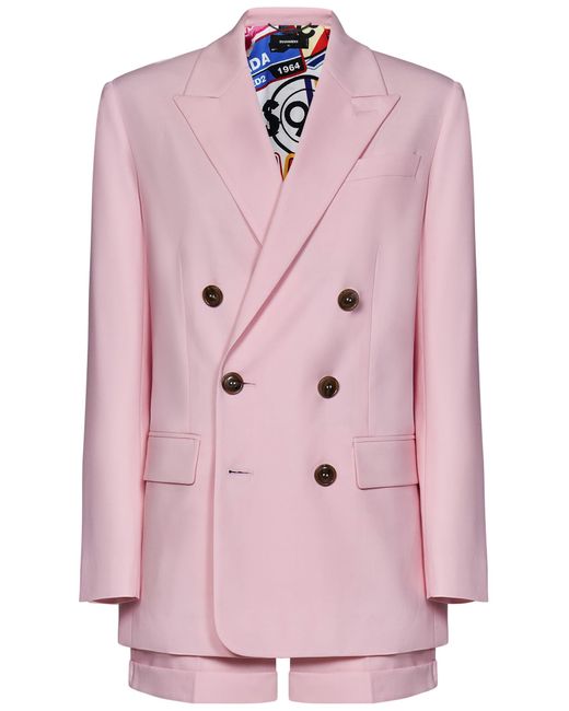 DSquared² Pink New York D.B. Suit