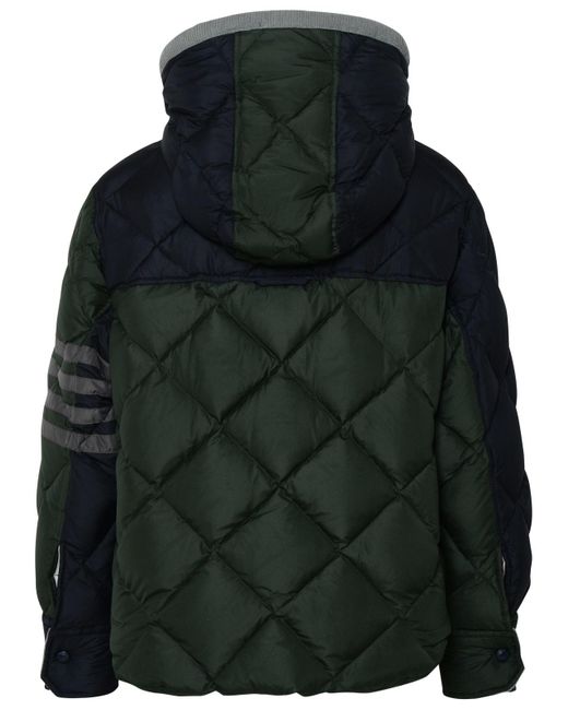 Thom Browne Black Two-tone Polyester Down Jacket
