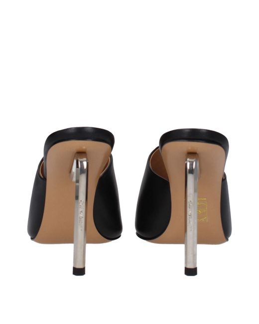 Off-White c/o Virgil Abloh Black Leather High Heel Pumps - Eu36/us6