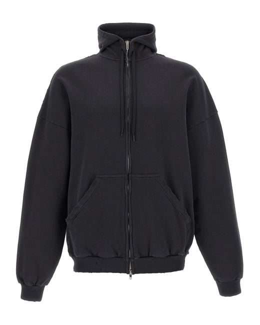 Balenciaga Blue 'Grande Security Tape Logo' Hoodie for men