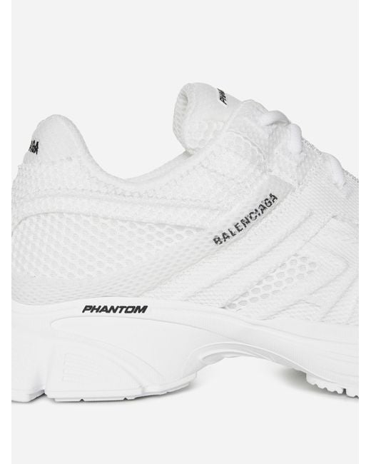 Balenciaga White Phantom Mesh Sneakers for men