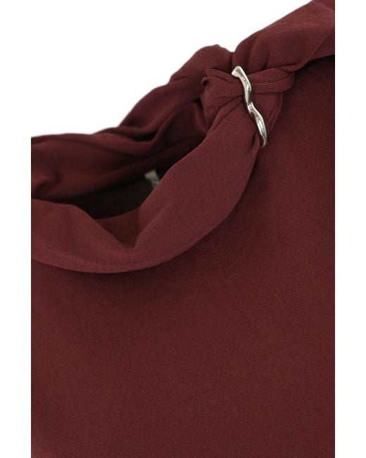 Liviana Conti Purple Top With Scarf