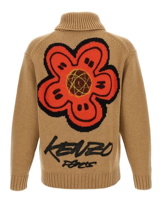 KENZO Brown X Futura 2000' Cardigan for men