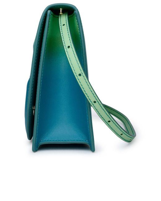 Dolce & Gabbana Green Two-Tone Leather Bag