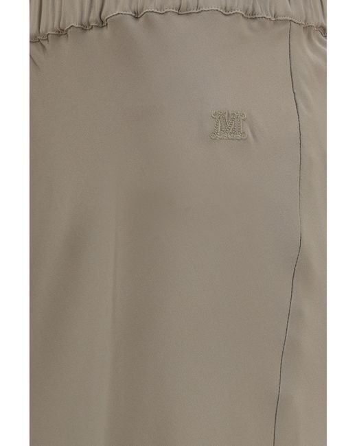 Max Mara Natural Sospiro Silk Skirt