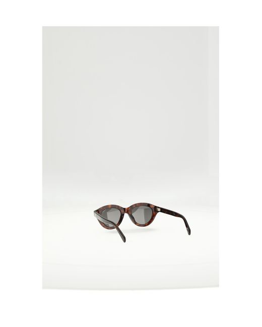 Céline White Sunglasses Triomphe Mini Acetate