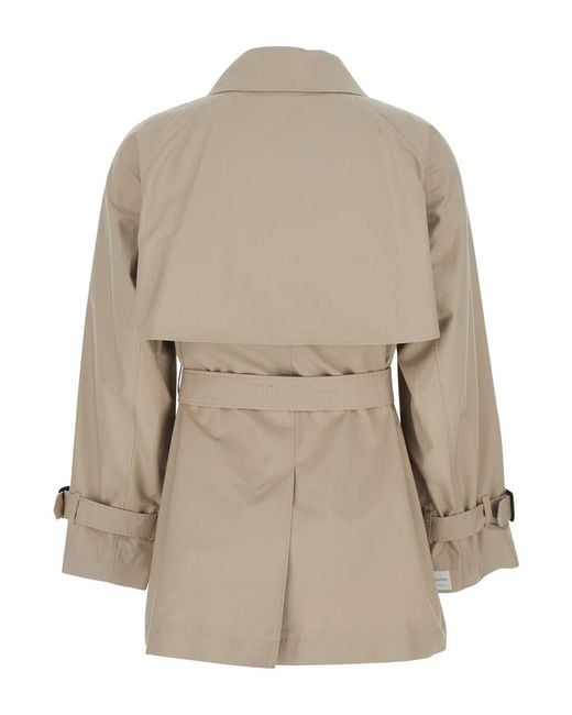 Max Mara Natural Trench Coat Calle Cotton Polyester