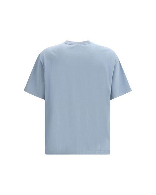 Marni Blue Cotton Jersey T-Shirt With Chest Pocket T-Shirts for men