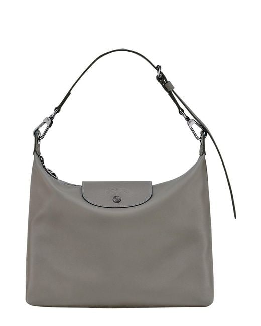 Longchamp Gray Shoulder Bag 'Le Pliage Xtra'