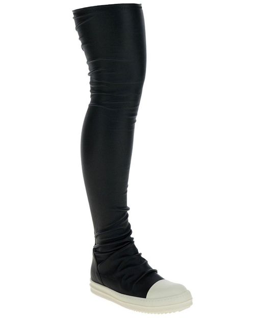 Rick Owens Black Knee High Sotcking Sneakers