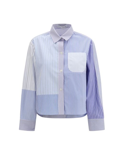 E.L.V. Denim Blue Emilie Shirt Cotton