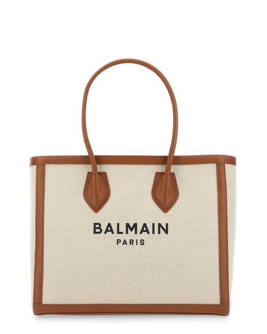 Balmain Leather Barmy Tote Bag 42 Lyst