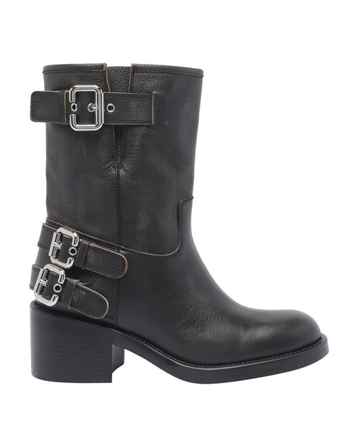 Chloé Black Dakota Booties