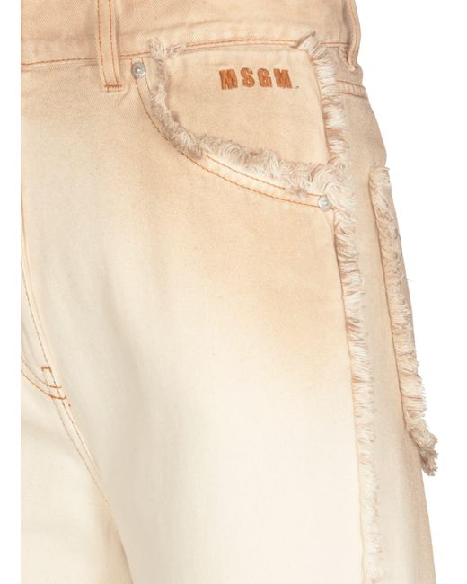 MSGM Natural Trousers