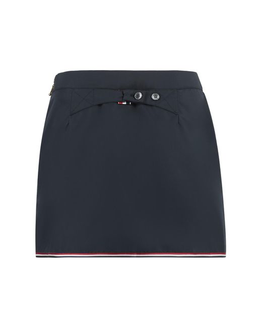 Thom Browne Blue Technical Fabric Mini-skirt