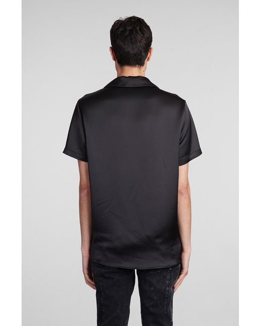 Balmain Shirt In Black Polyester for men