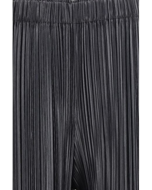 Phoebe Philo Black Pleated Pants Razor Polyester Trousers