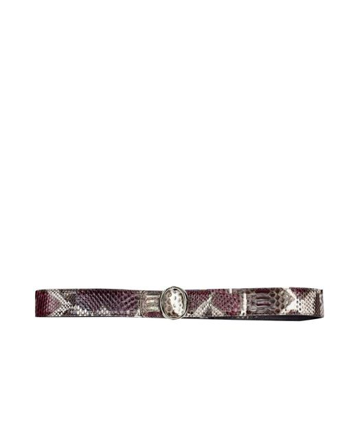 Orciani Red Leather Belt
