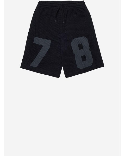 DIESEL Black Shorts Pmesh Cotton for men