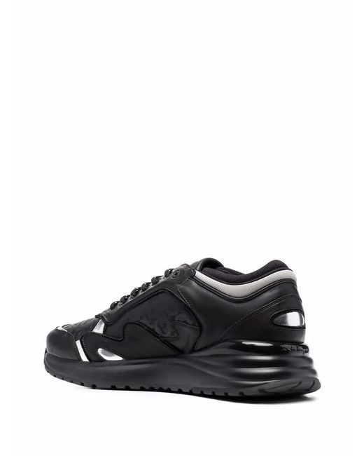 Ferragamo Black Gancini Low-Top Sneakers 020550748830 for men