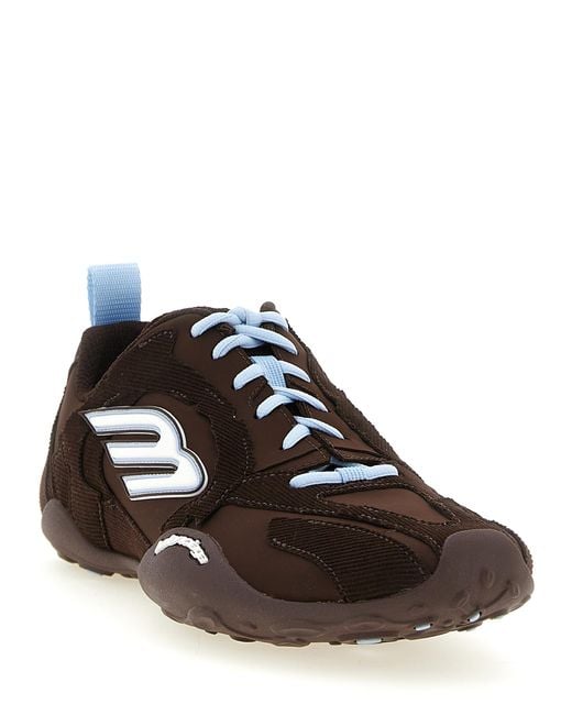 Balenciaga Brown Polyester Athletic Sneakers for men