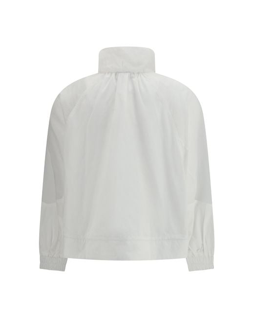 Pinko Gray Beth Jacket With Transparent Inserts Polyester