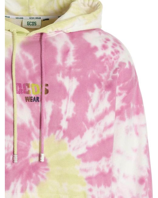 Gcds Pink Tie Dye' Hoodie for men