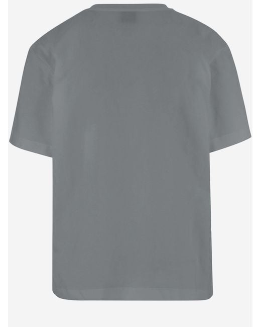 Pinko Gray Cotton T-Shirt T-Shirts & Jerseys