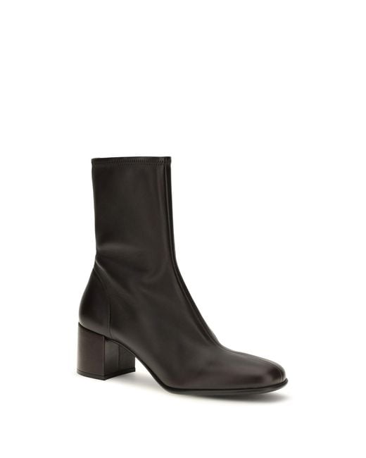 Prada White Stretch Nappa Leather Ankle Boots
