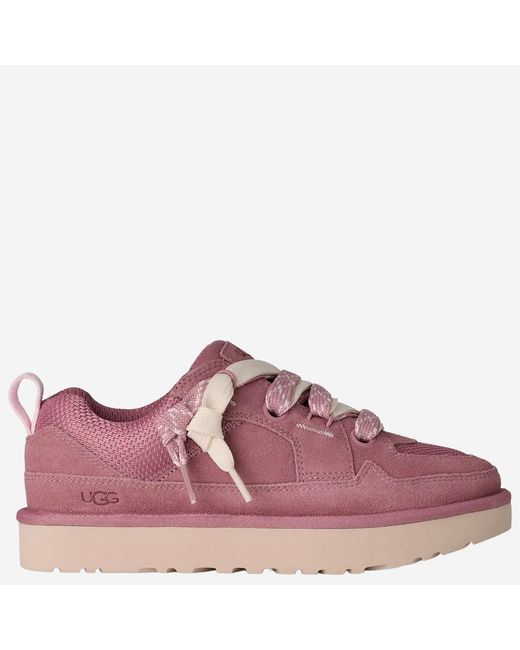 Ugg Pink Sneakers Lo Lowmel Leather Trainers