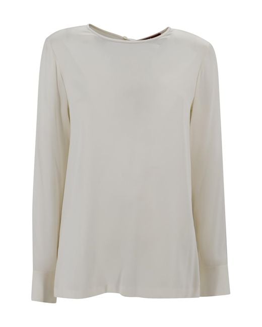 Max Mara Gray Shirts Seta