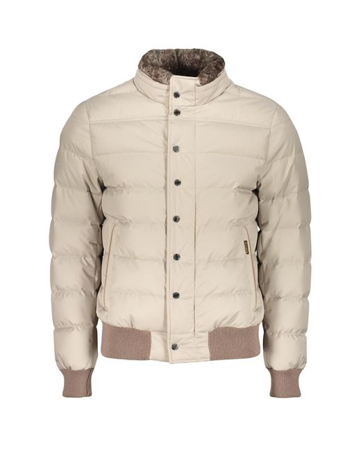 Moorer Men's Natural Bomber Jacket