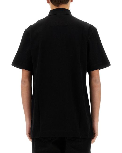 Givenchy Black Cotton Polo T-Shirts for men