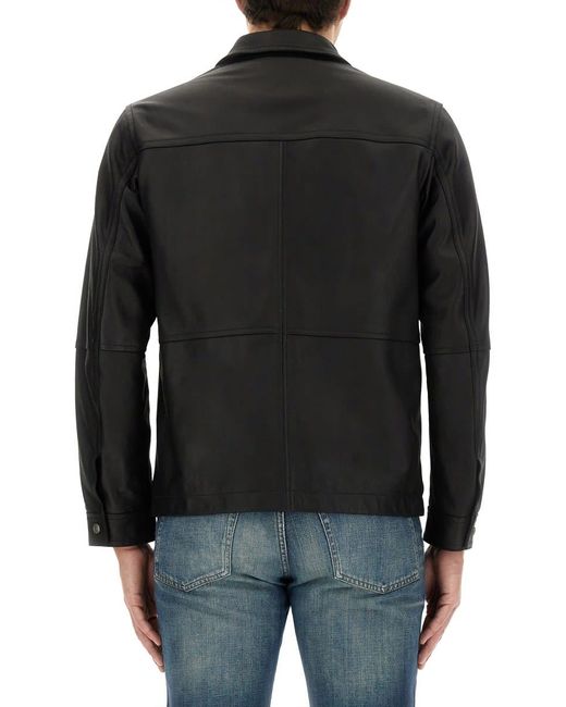 Boss Black Jacket With Collar for men