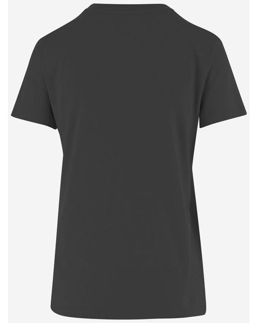 Max Mara Black Cotton T-Shirt T-Shirts & Jerseys