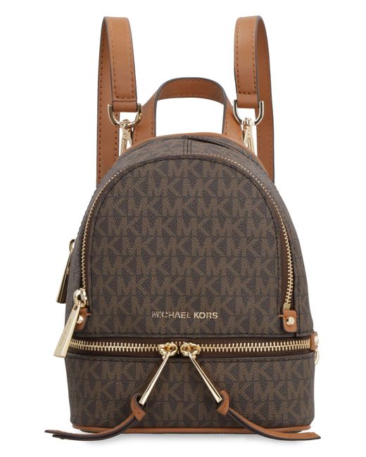 Michael Kors Rhea Zip Medium Backpack Purse Patte in 2023