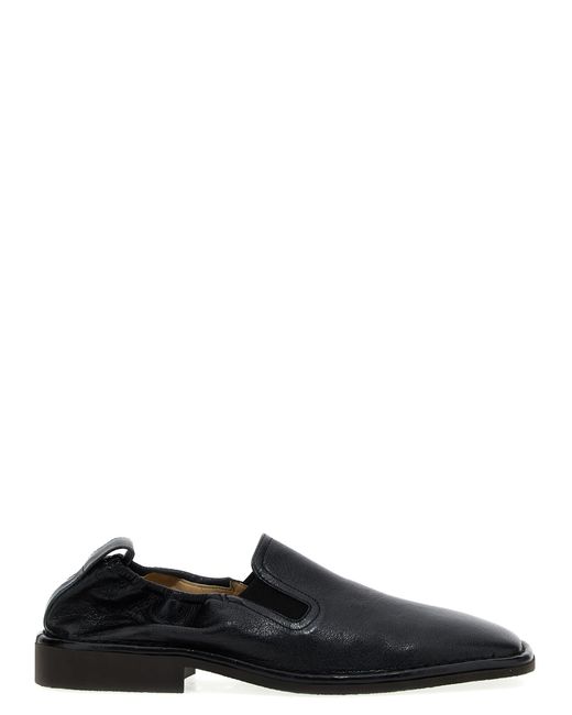 Lemaire Black Buffalo Leather Loafers