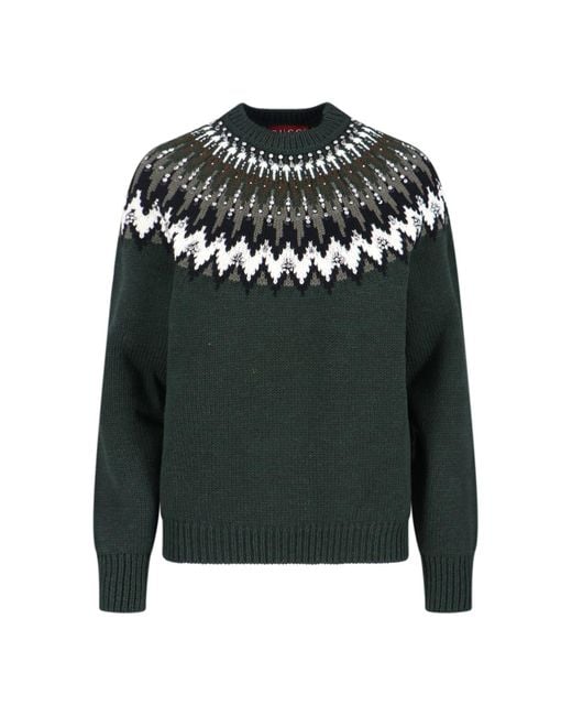 Gucci Black Wool Sweater With Rhinestones